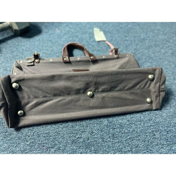 Line Of Trade Canvas Bag gray and brown leather - Picture 4 of 6